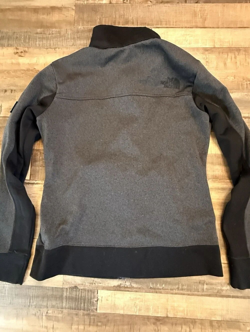 The North Face Women Jacket Stretch Full Zip Fitted Fit Sz M Dark Gray/Black‎